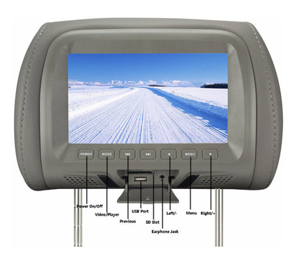 Exposição do painel LCD 800x480 RGB da cabeceira do OEM 12V para o banco traseiro do carro